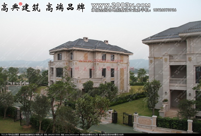 深圳高品设计t61128号优秀豪华别墅设计图和实景