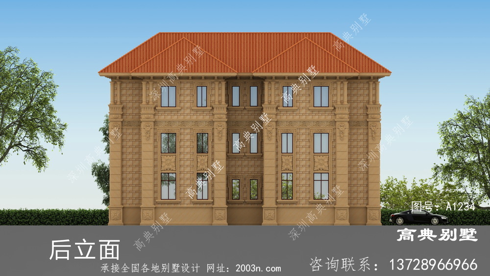 这样建简欧双拼三层别墅，奢华精致又布局合理