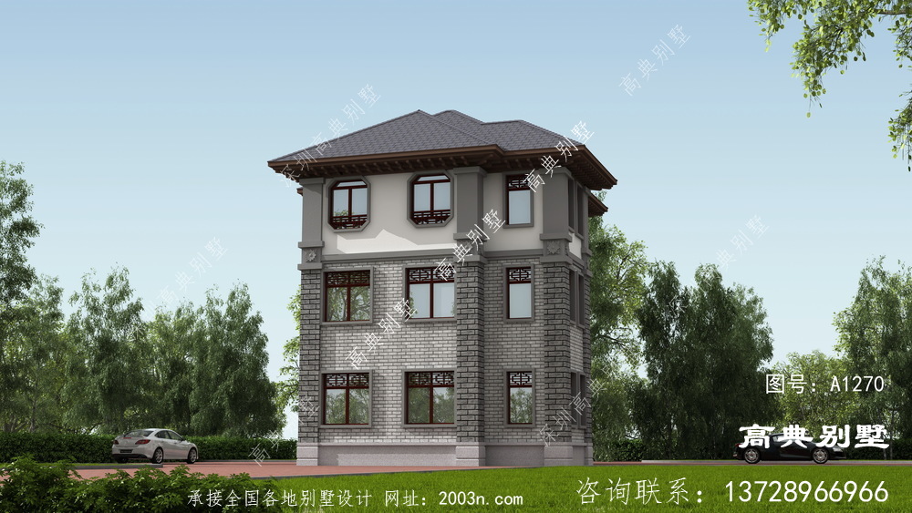 村里都建简欧，那么来栋不一样的中式别墅吧