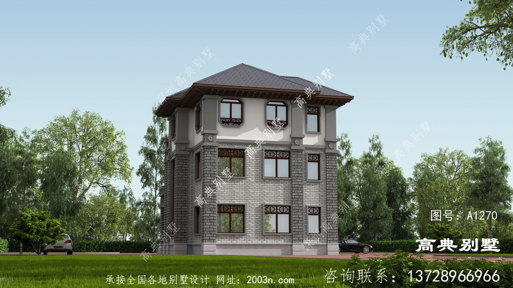 村里都建简欧，那么来栋不一样的中式别墅吧