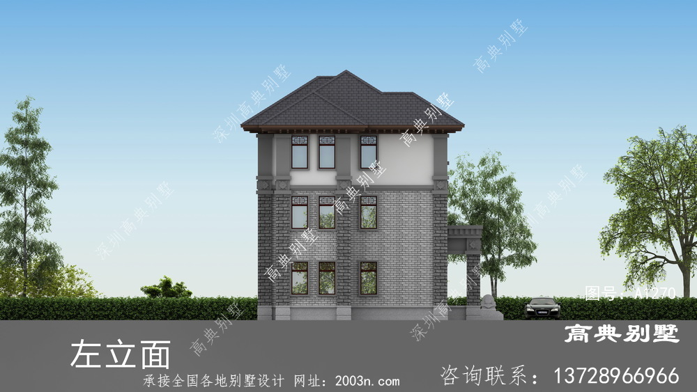 村里都建简欧，那么来栋不一样的中式别墅吧