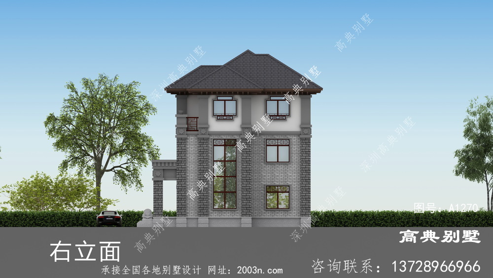 村里都建简欧，那么来栋不一样的中式别墅吧