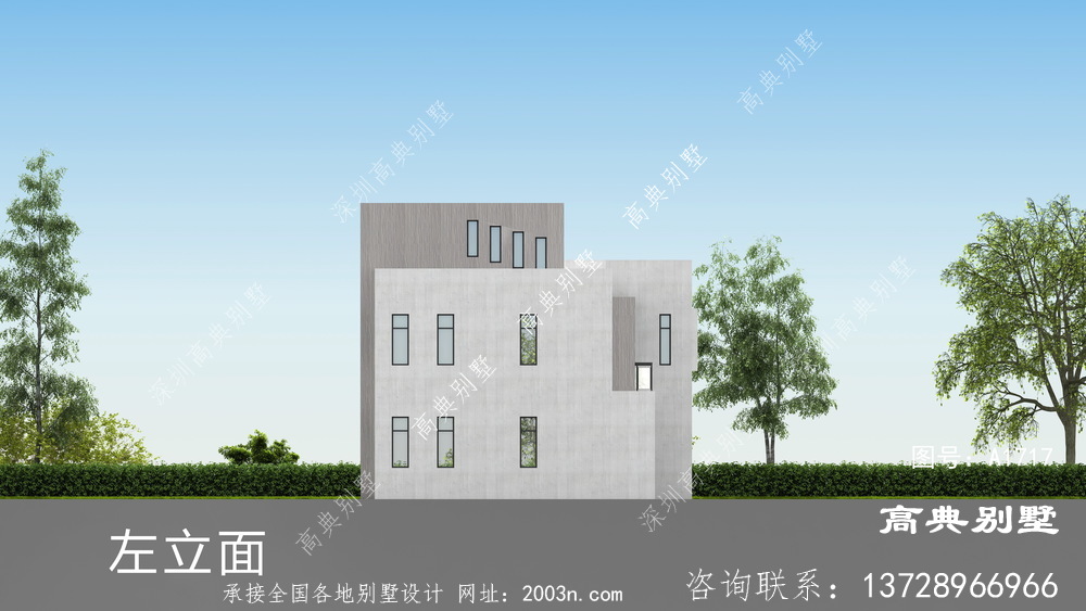 有打算建造一栋两层现代风格平屋顶别墅吗？