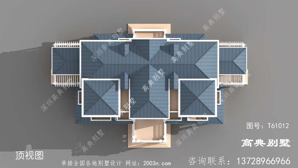 大气精致豪华的法式风格三层别墅