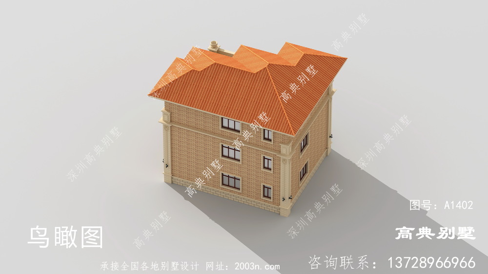 建一栋复式的简欧石材别墅，从此改善家人的居住环境