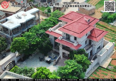 福建省泉州市惠安县埔脚村别墅设计效果图