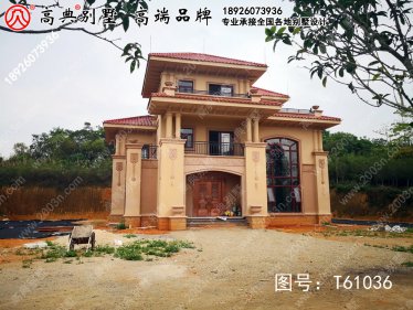 广东省普宁市洪阳镇林惠山水库边别墅乡村自建房屋设计图纸