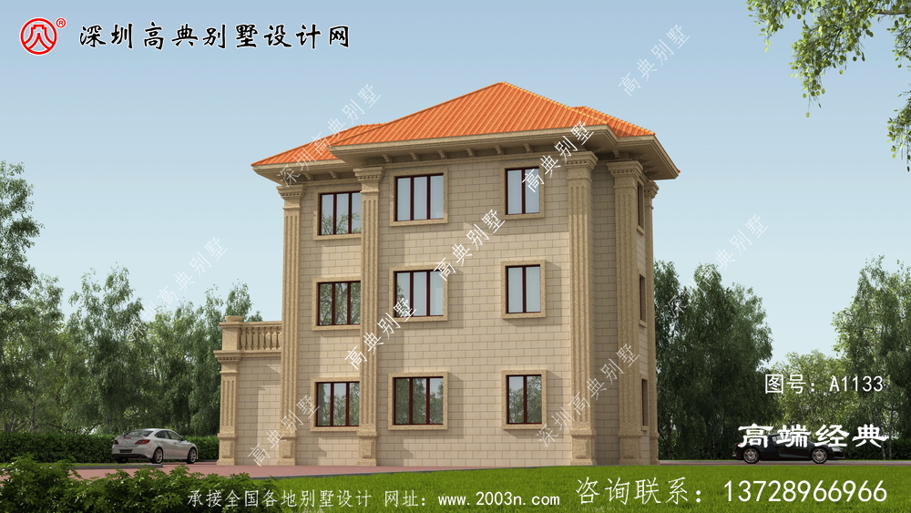 乡村自建房怎么建才好看又不贵，来看看这栋简欧别墅吧