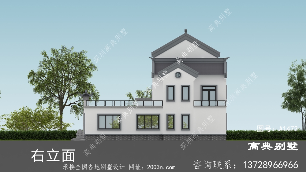 乡村自建房怎么建才好看，来看看这栋中式小别墅吧