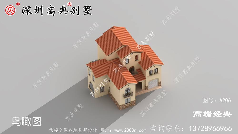 农村二楼半自营住宅照片，户型合理实用，适合农村建设。