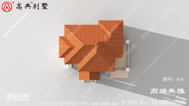 复式、回转楼梯三层别墅设计图样，户型合理、实用