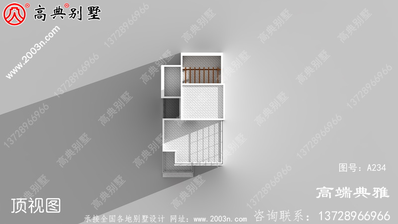 农村114平方米现代别墅设计图，三自建别墅设计图