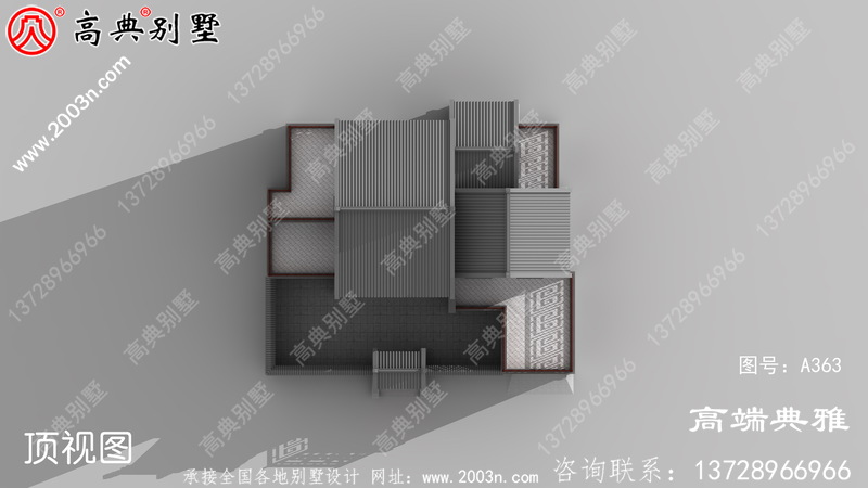 226平方米经典乡村中式三层别墅设计图纸