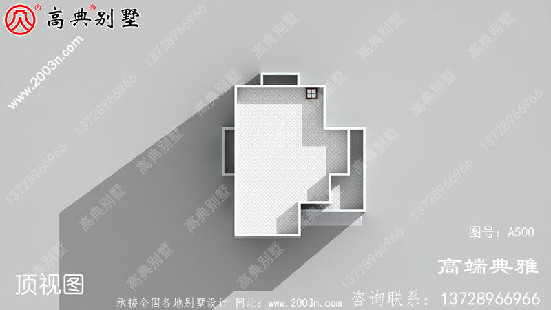 现代两层别墅设计图及外观图片，户型方正适合各种宅地