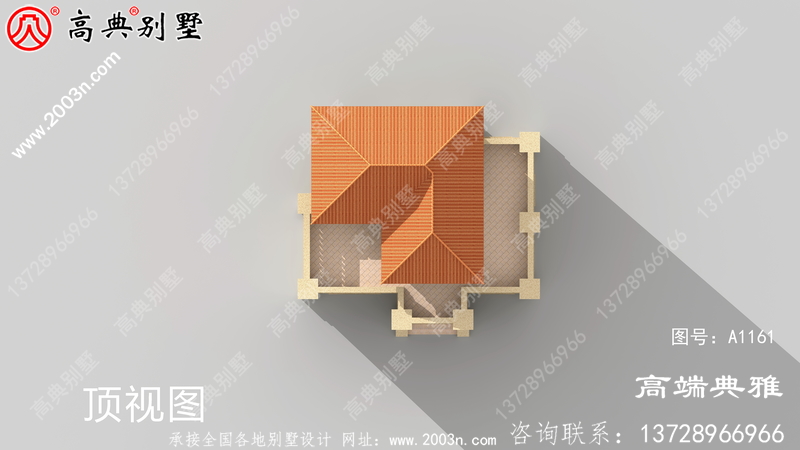 126平米乡村三层别墅建筑图纸及设计效果图