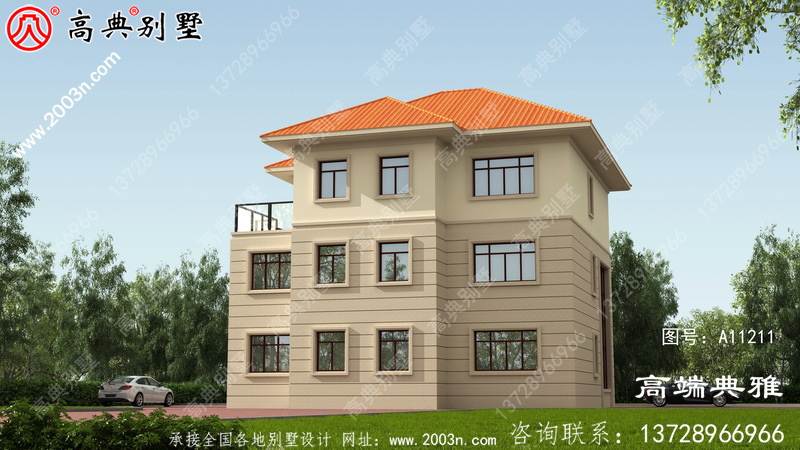 简欧新农村住宅设计图集，三层建筑设计图纸精选