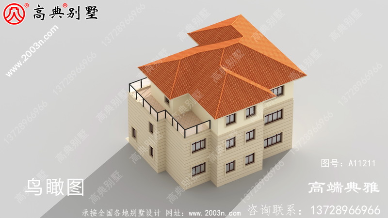 简欧新农村住宅设计图集，三层建筑设计图纸精选