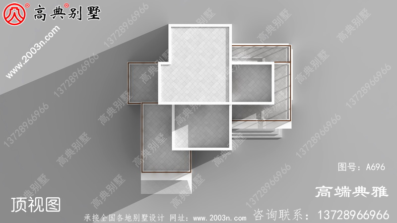 农村自建现代三层别墅设计效果图。占地126平方别墅设计图推荐