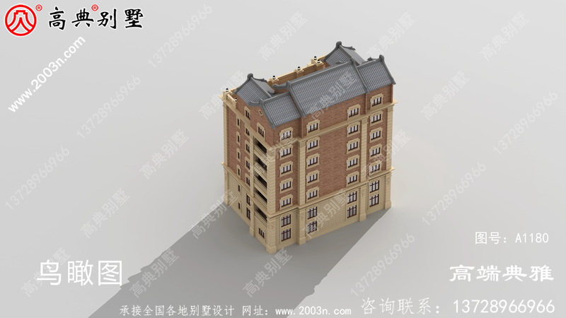 农村自建大户型欧式房屋设计图，带效果图