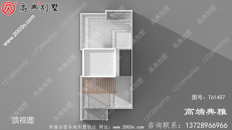 现代三层带阳台小别墅图纸及效果图_农村三层自建房设计图