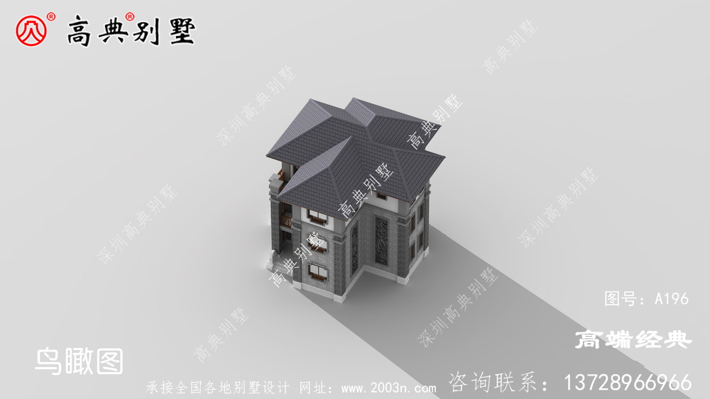 海口市小洋楼普通设计图，造价13万左右，风格齐全，造价低