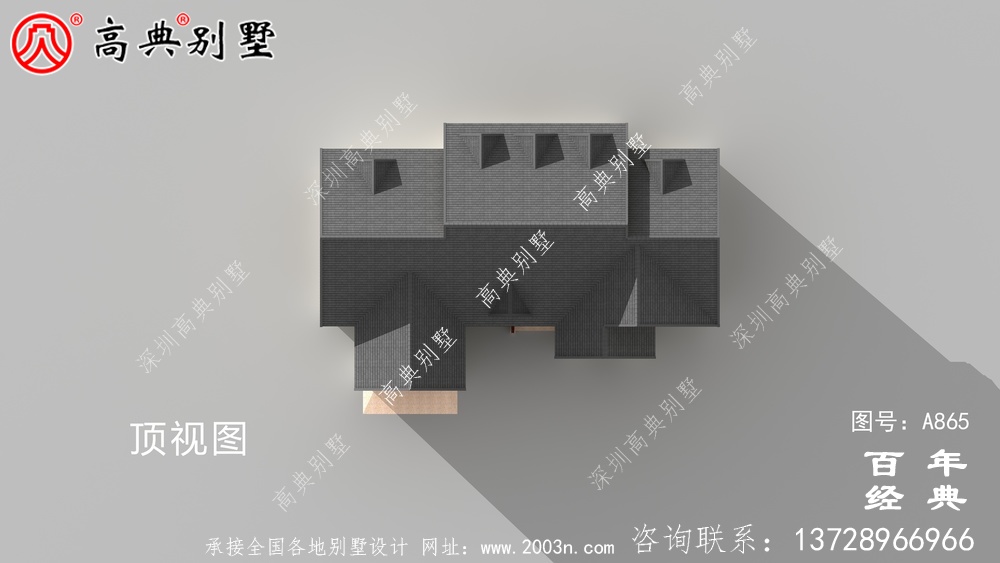 163平方米农村一层平房别墅设计CAD图纸包括外观