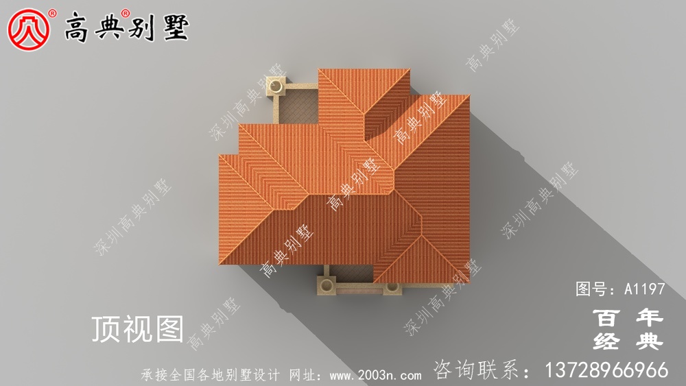 大气豪华的四层别墅设计图，占地面积147平方米