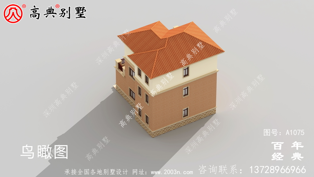 欧式大型三层农村住宅设计图纸，推荐欧式住宅图纸