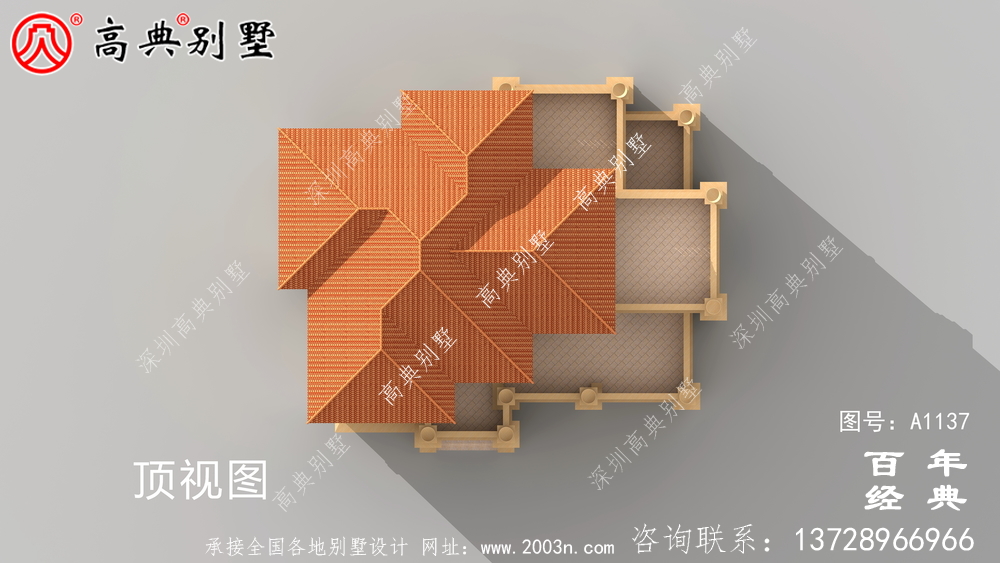 新农村四层别墅设计图纸和效果图，全套cad建筑图纸