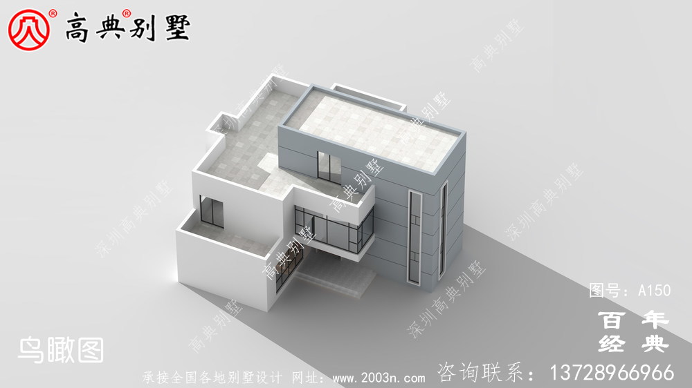 好用的两层平屋顶别墅室内设计整套工程图纸 房屋设计图