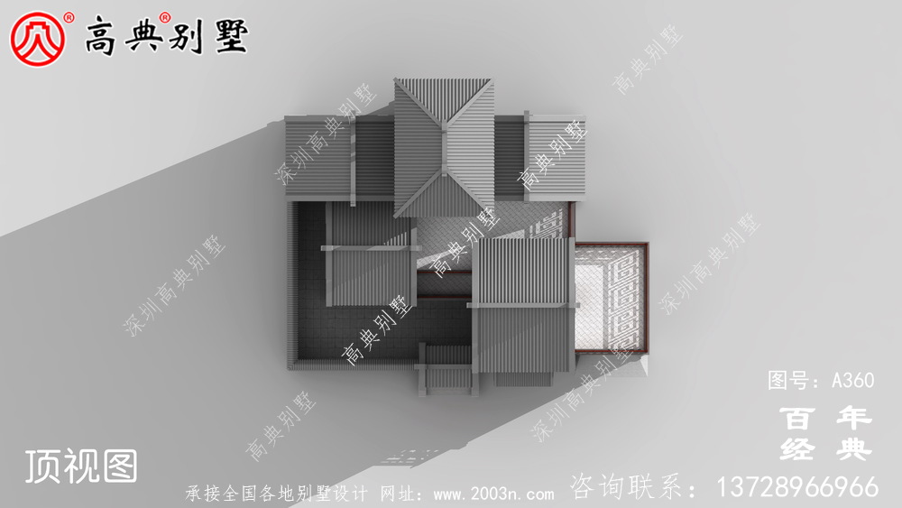 独特二层带院子别墅设计图纸及效果图_别墅设计图纸,农村房屋设计图