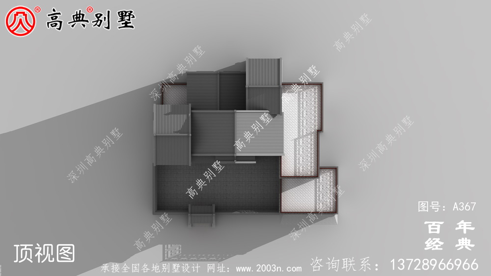 三层豪华私人带双车库别墅设计图及效果图_别墅设计图、农村住宅设计图