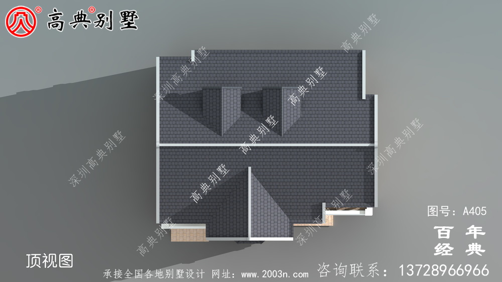 带车库及露台两层别墅设计全套图纸及效果图_别墅设计图纸,农村房屋设计图