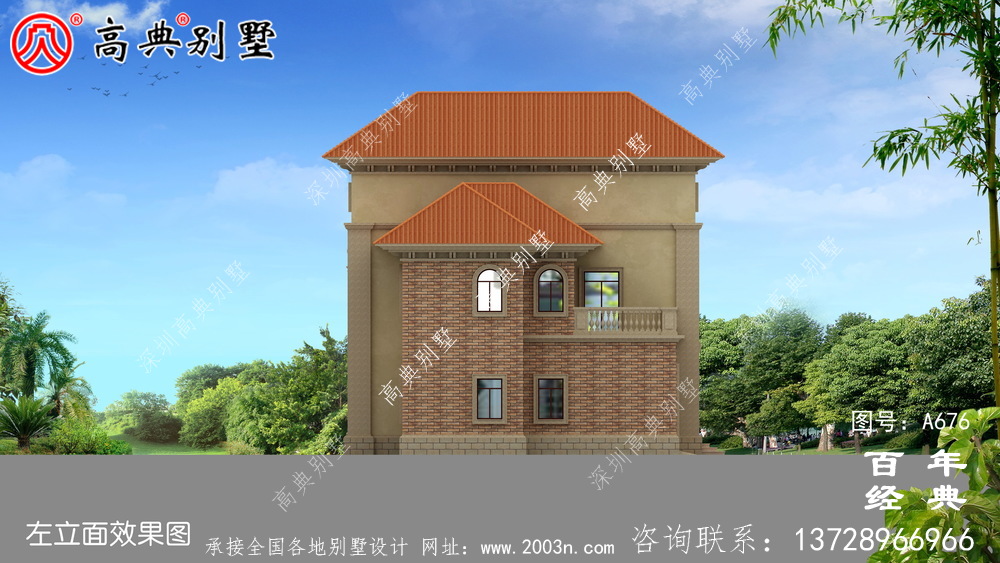 新农村建设三层带停车位适用型乡村别墅设计图纸_乡村三层自建房设计图纸