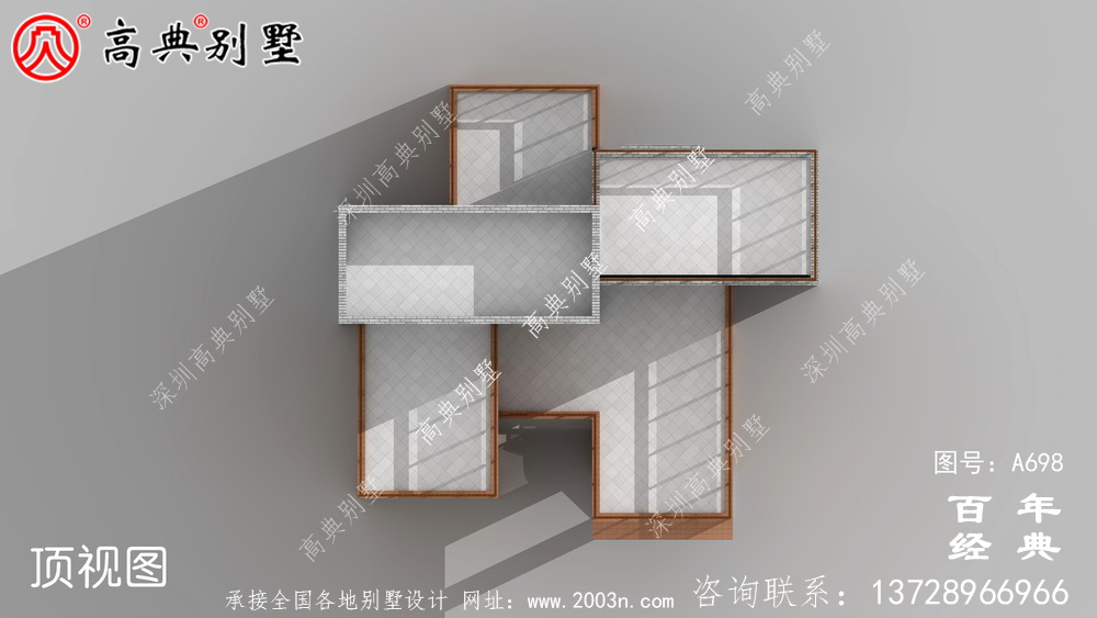 现代四层阳台别墅图纸与效果图_四层住宅设计图