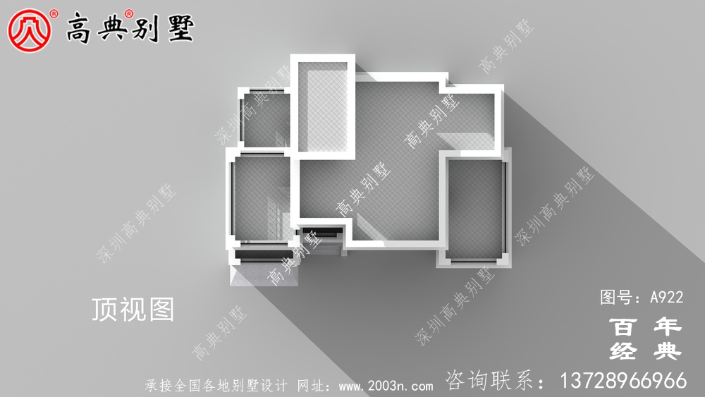 现代三层复式别墅施工图纸及设计效果图_三层别墅设计图