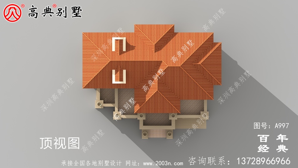 高档复式四层欧式别墅设计图纸及效果图_四层别墅外观效果图