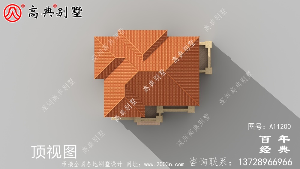 复式四层农村别墅外观效果图与施工图设计_农村四层别墅设计图