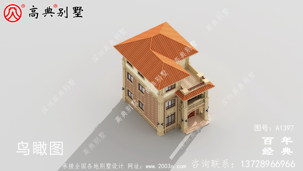 乡村三层适用型小别墅设计图纸_新农村建设别墅户型图