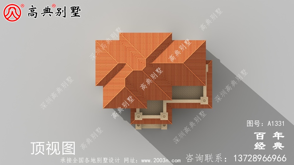 新农村复式三层欧式别墅设计图纸及效果图_三层乡村房屋设计图