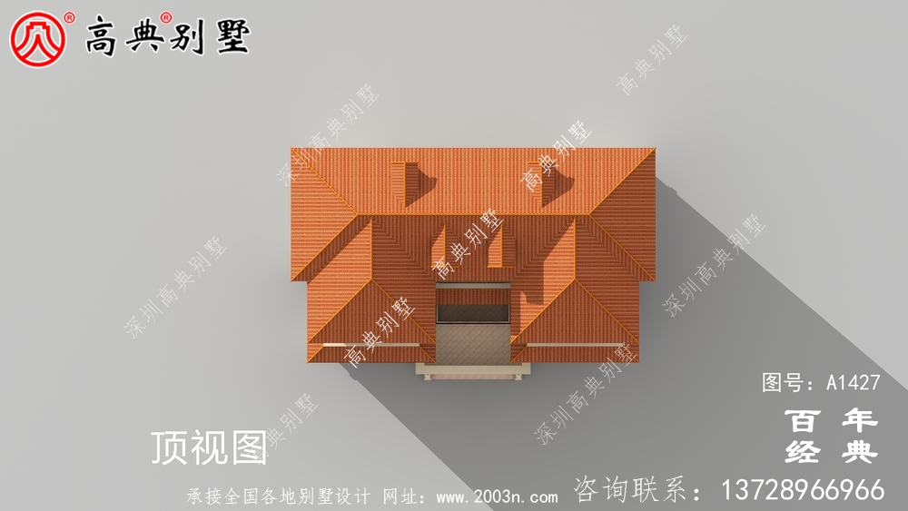 双拼豪华大气欧式三层别墅工程图纸_农村三层别墅设计