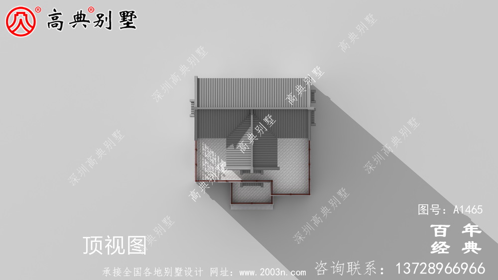 新中式三层复式乡村别墅外观效果图_乡村三层别墅设计