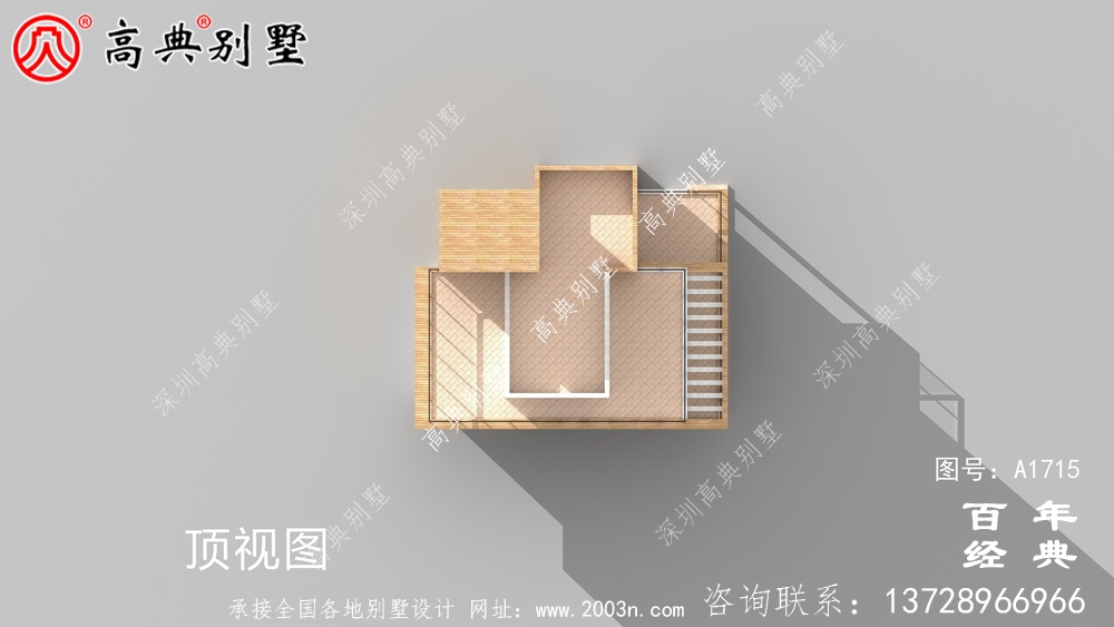 新农村四层现代风别墅外观设计图_农村四层别墅设计