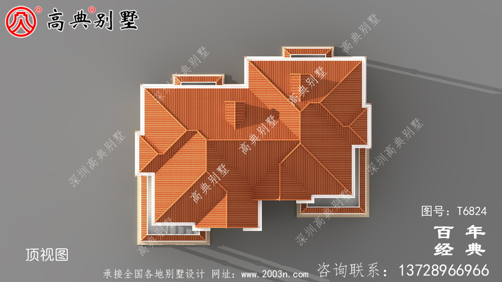 农村两层双拼欧式别墅图纸及效果图_农村两层自建房设计图