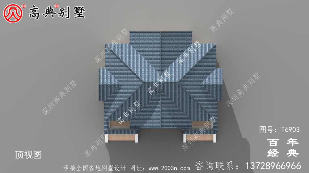 两层双拼欧式别墅图纸及效果图_农村两层双拼自建房设计图