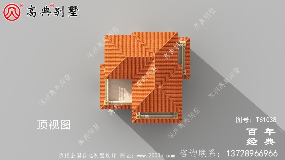 复式三层欧式别墅外观效果图及施工图设计_农村三层别墅图纸