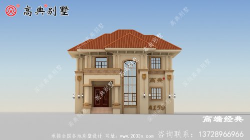 农村二层简欧自建房图简约、更耐看。