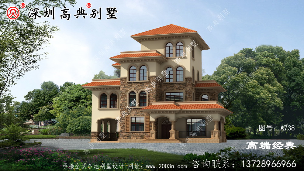 农村150平米四层建造住宅，简单洋气，亲戚朋友说看。