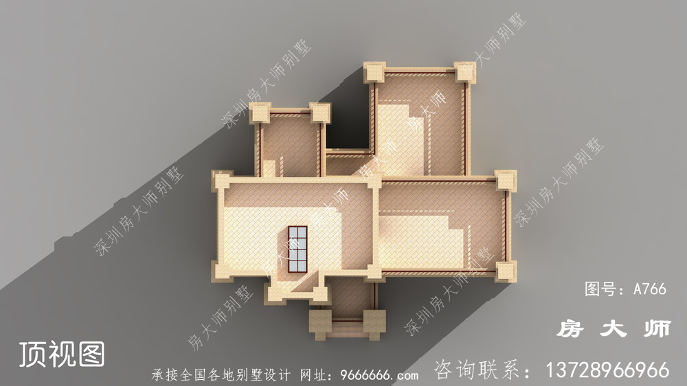 精致气派，全村最美法式风格平屋顶别墅