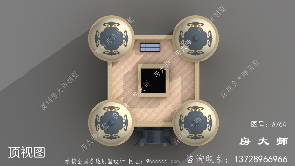 精致绝伦最新款中式小别墅效果图